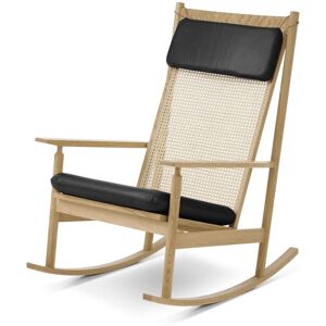 Warm Nordic Swing Rocking Chair H: 103 cm - Oak/Black