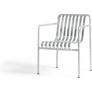 Hay Palissade Dining Arm Chair SH: 45 cm 2 Stk. - Hot Galvanised Steel