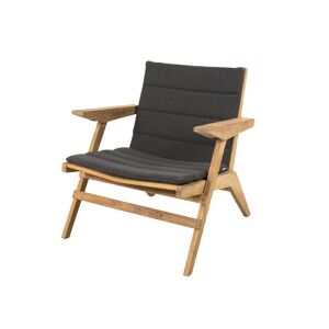 Cane-line Outdoor Flip Loungestol inkl. Hyndesæt SH: 38 cm - Teak/Dark Grey