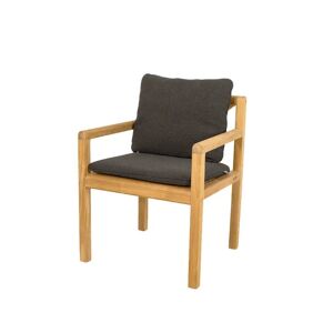 Cane-line Outdoor Grace Stol inkl. Hyndesæt SH: 45 cm - Teak/Dark Grey