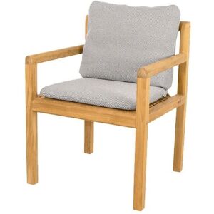 Cane-line Outdoor Grace Stol inkl. Hyndesæt SH: 45 cm - Teak/Light Grey