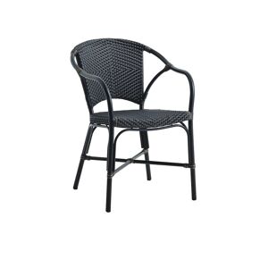 Sika Design Sika-Design Valerie Exterior Chair SH: 46 cm - Black/Cappuccino