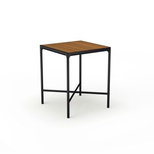 HOUE Four Bar Table 90x90 cm - Bamboo Lamellas / Black