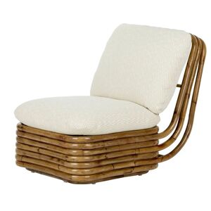 GUBI Bohemian 72 Lounge Chair SH: 43 cm - Rattan/Chevron 002