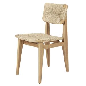 Gubi Gascoin Outdoor C-Chair Dining SH: 47 cm - Teak/Flet