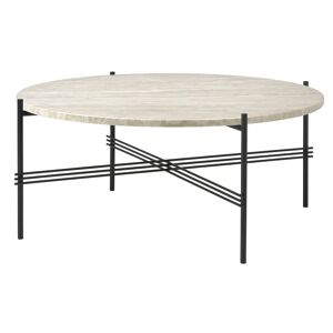 Gubi TS Outdoor Coffee Table Ø: 80 cm - White/Steel