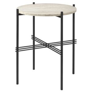 Gubi TS Outdoor Side Table Ø: 40 cm - White/Steel