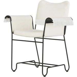 GUBI Tropique Dining Chair W. Fringes SH: 45 cm - Black/Limonta 06