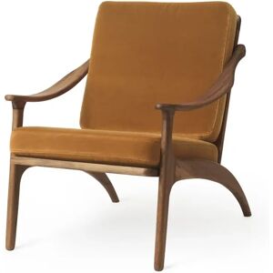 Warm Nordic Lean Back Lounge Chair SH: 41 cm - Teak/Amber