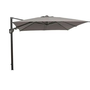 Cane-line Outdoor Hyde Luxe Tilt Parasol 300x300 cm - Taupe inkl. Hyde Luxe Parasolfod M. Hjul - Matt Grey Granite