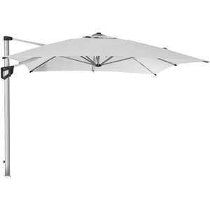 Cane-line Outdoor Hyde Luxe Hanging Parasol 300x400 cm - Dusty White inkl. Hyde Luxe Parasolfod M. Hjul - Matt Grey Granite