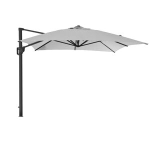 Cane-line Outdoor Hyde Luxe Hanging Parasol 300x400 cm - Light Grey inkl. Hyde Luxe Parasolfod M. Hjul - Matt Grey Granite