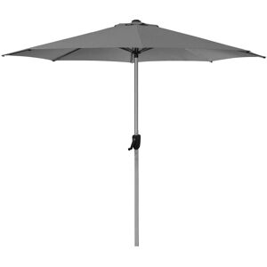 Cane-line Outdoor Sunshade Parasol M. Krank Ø: 300 cm - Anthracite M. Parasolfod M. Hjul - Matt Grey Granite