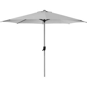 Cane-line Outdoor Sunshade Parasol M. Krank Ø: 300 cm - Light Grey M. Parasolfod M. Hjul - Matt Grey Granite