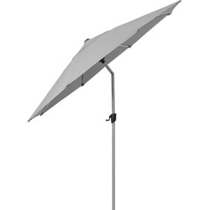 Cane-line Outdoor Sunshade Parasol M Tilt Ø: 300 cm - Light Grey M/ Parasolfod M Hjul 54 x 54 cm - Slate Black