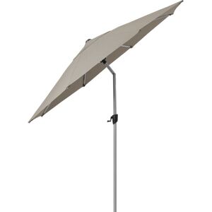 Cane-line Outdoor Sunshade Parasol M Tilt Ø: 300 cm - Taupe M/ Parasolfod M Hjul 54 x 54 cm - Slate Black