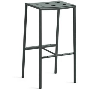 HAY Balcony Bar Stool High H: 75 cm - Dark Forest