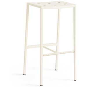 HAY Balcony Bar Stool High H: 75 cm - Chalk Beige