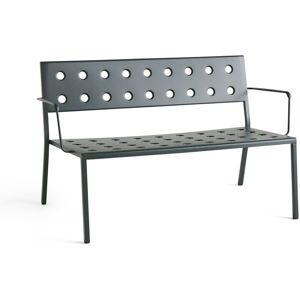 HAY Balcony Lounge Bench W. Arm L: 121,5 cm - Dark Forest