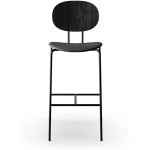 Sibast Furniture Piet Hein Bar Chair SH: 75 cm Black - Black Oak/Dunes Anthrazite