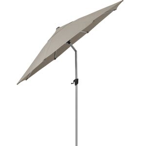 Cane-line Outdoor Sunshade Parasol M/Tilt Ø: 300 cm - Taupe M/Grow Parasolfod M/Hjul Inkl Planteboks 50 x 50 cm - Lava Grey