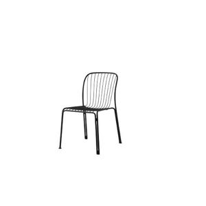&Tradition Thorvald SC94 Space Copenhagen Outdoor Side Chair SH: 45,9 cm - Warm Black