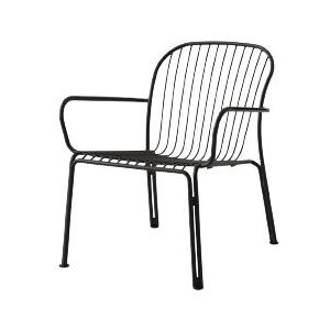 &Tradition Thorvald SC101 Space Copenhagen Outdoor Lounge Armchair SH: 39,8 cm - Warm Black