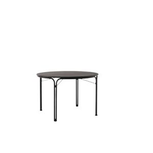 &Tradition Thorvald SC98 Space Copenhagen Outdoor Dining Table Ø: 115 cm - Warm Black