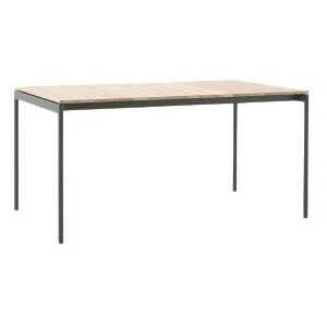 &Tradition Ville AV25 Andersen & Voll Outdoor Dining Table 90x150 cm - Bronze Green/Teak