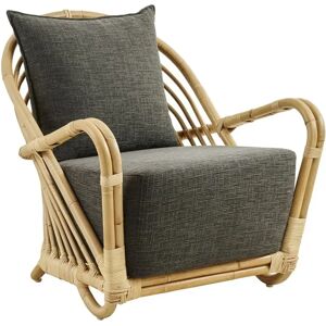 Sika Design Sika-Design Charlottenborg Exterior Loungestol H: 74 cm - Natural Alu-Rattan/Tempotest Mocca