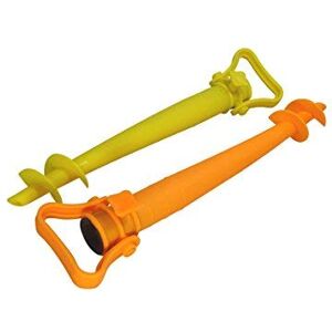 Cao Set of 2 Parasol Feet Orange/Yellow 44 cm