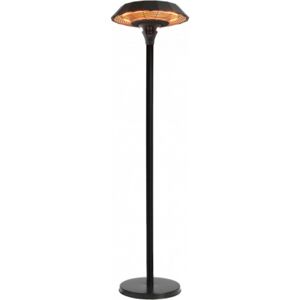 Hortus Ufo Gulv Terrassevarmer, 800/1300/2100w, 5m², Sort