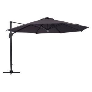 Torben solafskærmning parasol, hængeparasol Ø3.5M sort, grå.