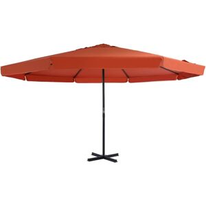 vidaXL udendørs parasol aluminiumsstang 500 cm terracotta