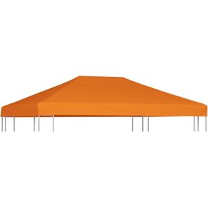 vidaXL pavillontopdække 310 g/m² 4 x 3 m orange