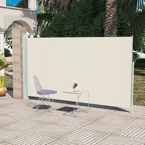 vidaXL sidemarkise til terrasse 160x300 cm cremefarvet