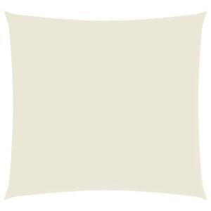 vidaXL solsejl Oxfordstof firkantet 3,6 x 3,6 m cremefarvet