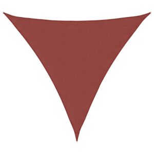 vidaXL solsejl Oxfordstof trekantet 3,6 x 3,6 x 3,6 m terracotta