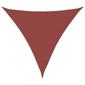 vidaXL solsejl Oxfordstof trekantet 5 x 5 x 5 m terracotta