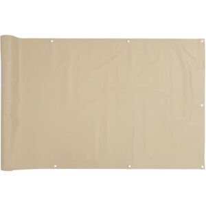 vidaXL balkonafskærmning Oxford-stof 90x400 cm beige