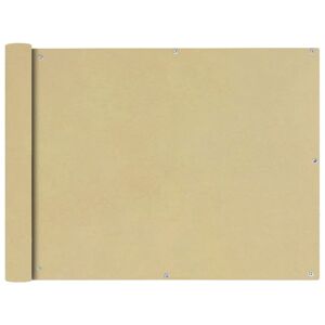 vidaXL balkonafskærmning Oxford-stof 90x600 cm beige