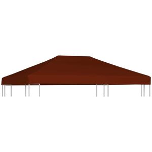 vidaXL pavillontopdække 310 g/m² 3 x 4 m terracotta