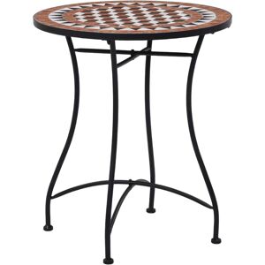 vidaXL bistrobord med mosaikdesign 60 cm keramisk brun