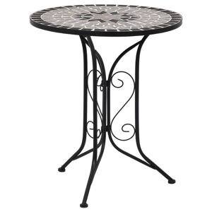 vidaXL bistrobord med mosaikdesign 61 cm keramisk grå