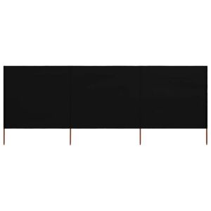 vidaXL 3-panels læsejl 400x80 cm stof sort