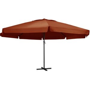 vidaXL parasol aluminiumsstang 600 cm terracotta