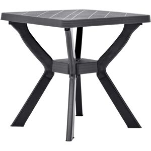 vidaXL bistrobord 70x70x72 cm plast antracitgrå