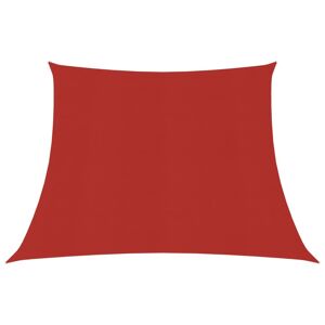 vidaXL solsejl 160 g/m² 3/4x3 m HDPE rød