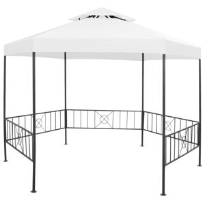 vidaXL havepavillon 323x275x265 cm 180 g/m² hvid