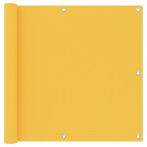 vidaXL altanafskærmning 90x600 cm oxfordstof gul